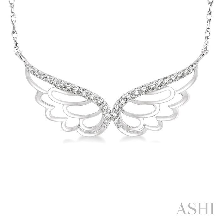 Angel Wings Diamond Necklace-3