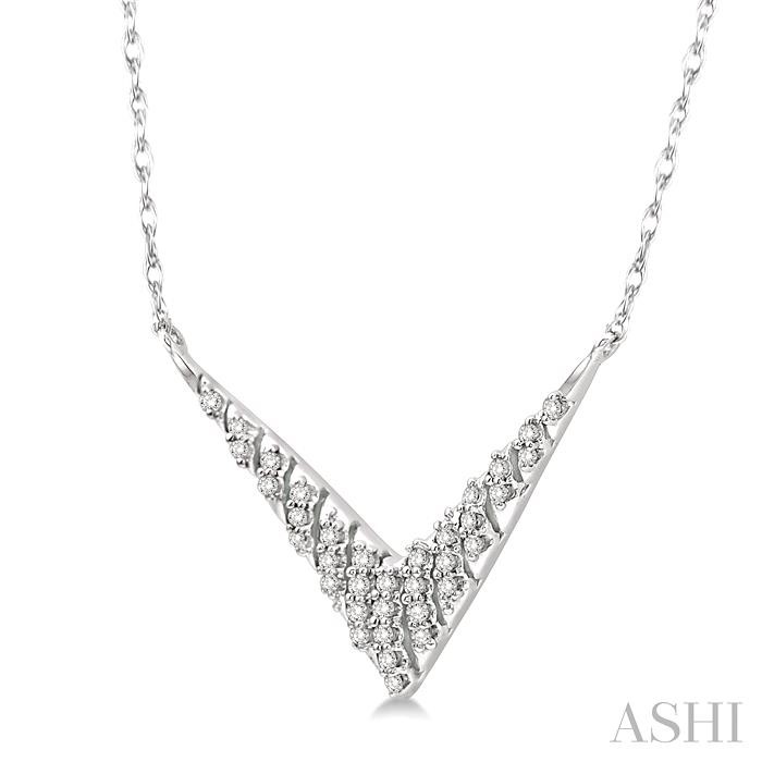 Chevron Diamond Fashion Necklace-2