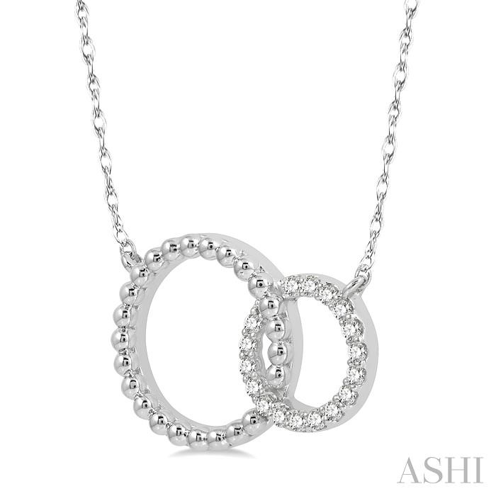 Interlock Circles Diamond Fashion Pendant-2