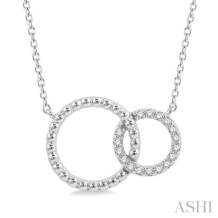 DOUBLE CIRCLE DIAMOND NECKLACE