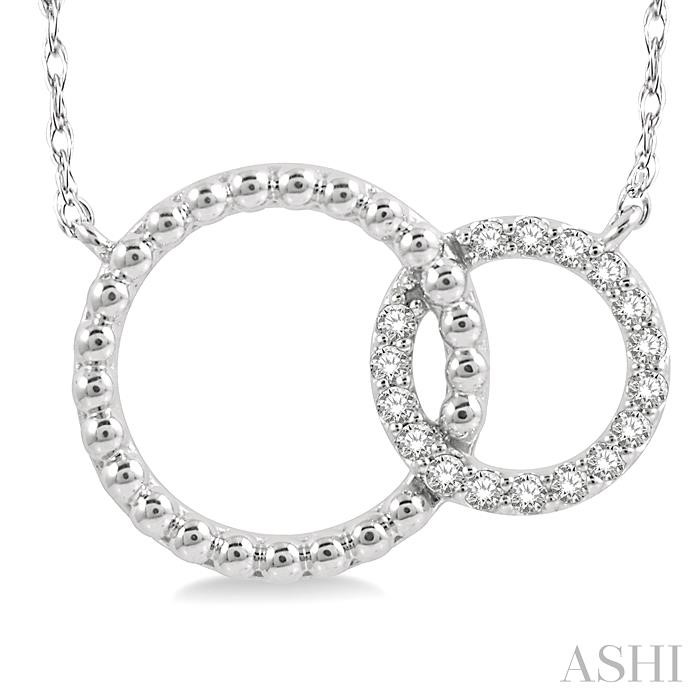 Interlock Circles Diamond Fashion Pendant-3