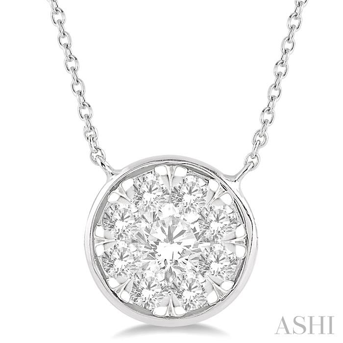 ROUND SHAPE LOVEBRIGHT ESSENTIAL DIAMOND NECKLACE