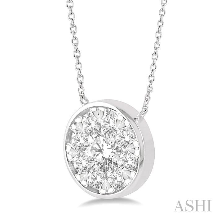 Round Shape Lovebright Essential Diamond Pendant-2