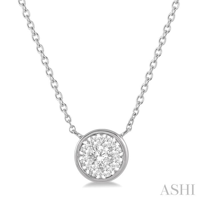 ROUND SHAPE LOVEBRIGHT ESSENTIAL DIAMOND NECKLACE