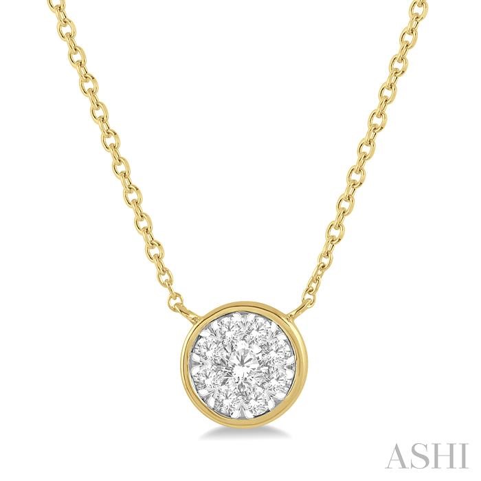 ROUND SHAPE LOVEBRIGHT ESSENTIAL DIAMOND NECKLACE