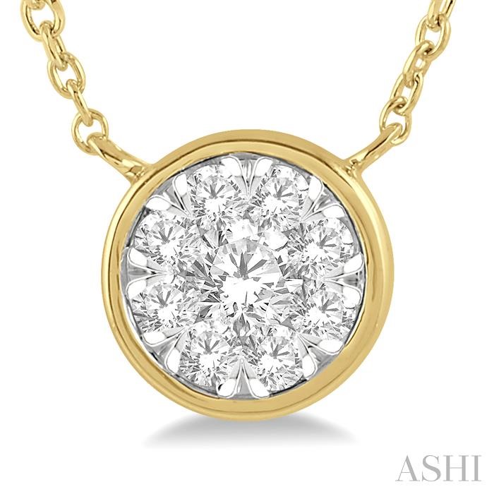 Round Shape Lovebright Essential Diamond Pendant-3