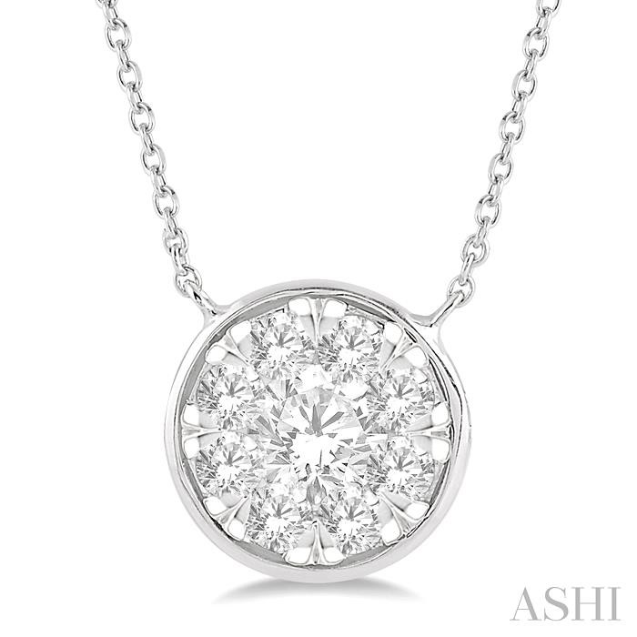 ROUND SHAPE LOVEBRIGHT ESSENTIAL DIAMOND NECKLACE