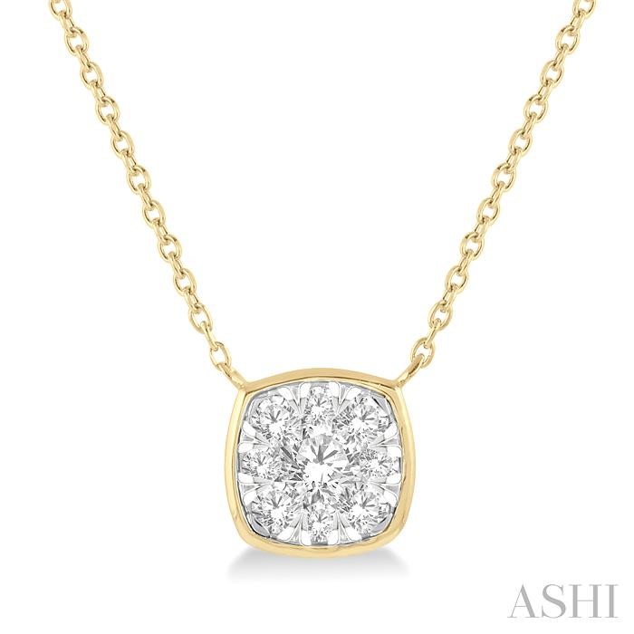 CUSHION SHAPE LOVEBRIGHT ESSENTIAL DIAMOND NECKLACE