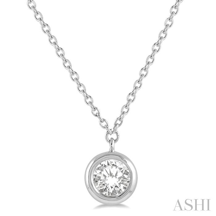 BEZEL SET DIAMOND NECKLACE