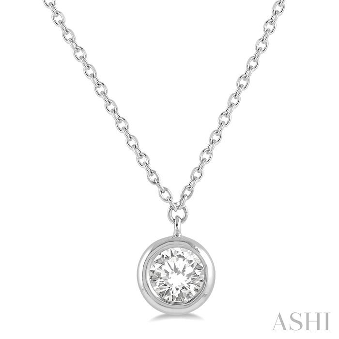 BEZEL SET DIAMOND NECKLACE