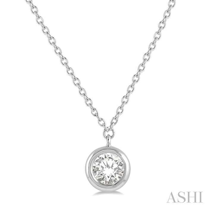 BEZEL SET DIAMOND NECKLACE